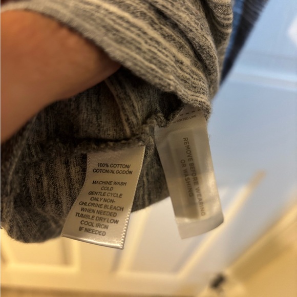 LOFT Heathered Gray Mini Dress Small - Picture 5 of 9